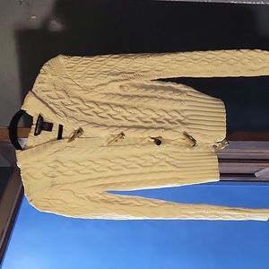 Knitted hooded cardigan